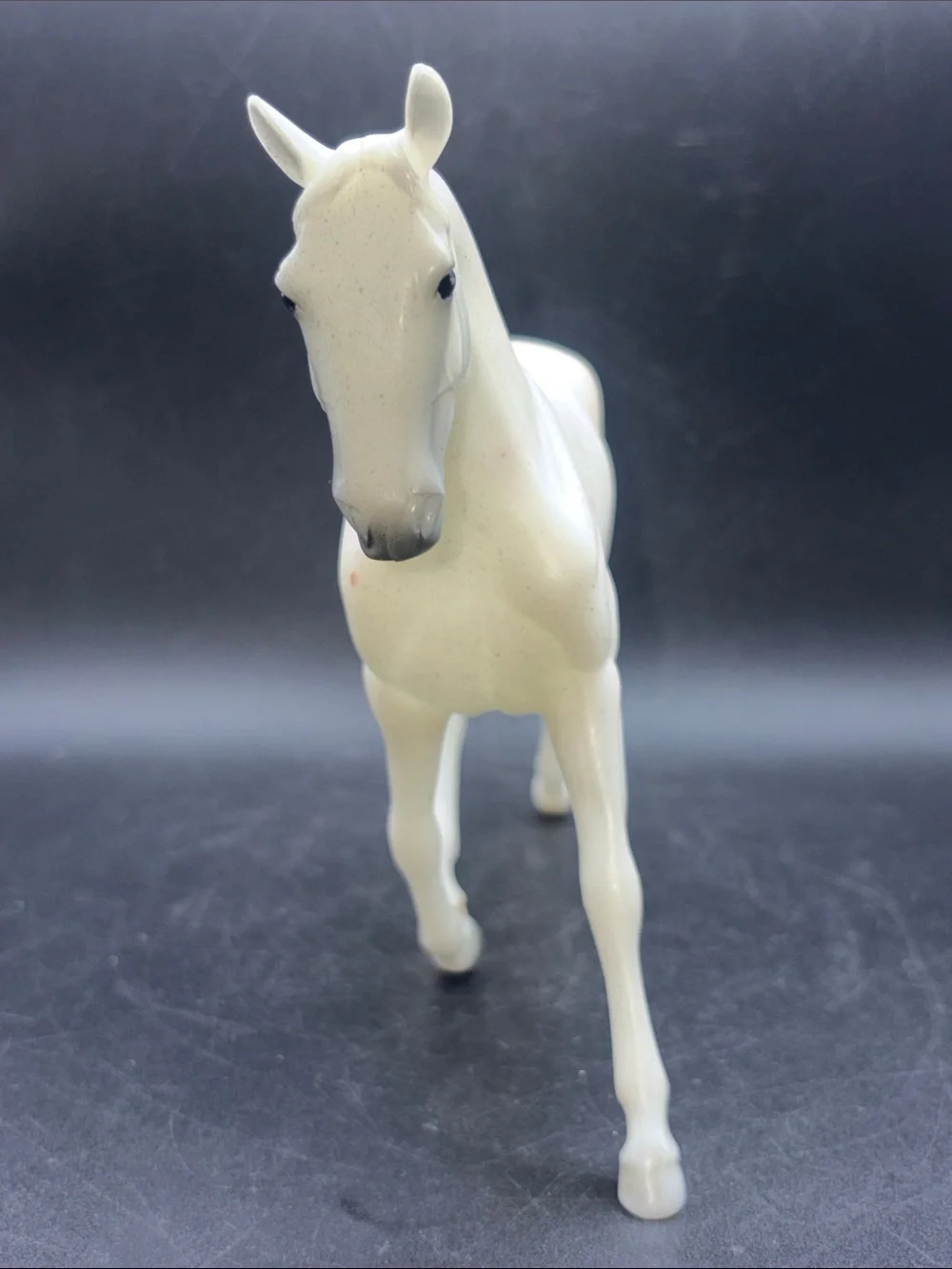 Breyer Retired Classic Best Friends Fleabitten Grey Morgan Mare Horse Figure Toy